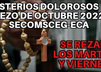 MISTERIOS DOLOROSOS DEL SANTO ROSARIO PARA REZAR EN EL MES DE OCTUBRE 2022. SECOMSCEG-ECA