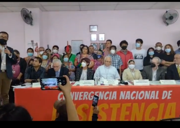 Presentan publicamente la Convergencia Nacional de Resistencia pacífica para rescatar y transformar el país hacia el bien común, la eliminación de la corrupción, y el desarrollo integral para todos.