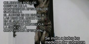 Obispos celebrarán misa de rogacion por Guatemala.